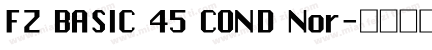 FZ BASIC 45 COND Nor字体转换